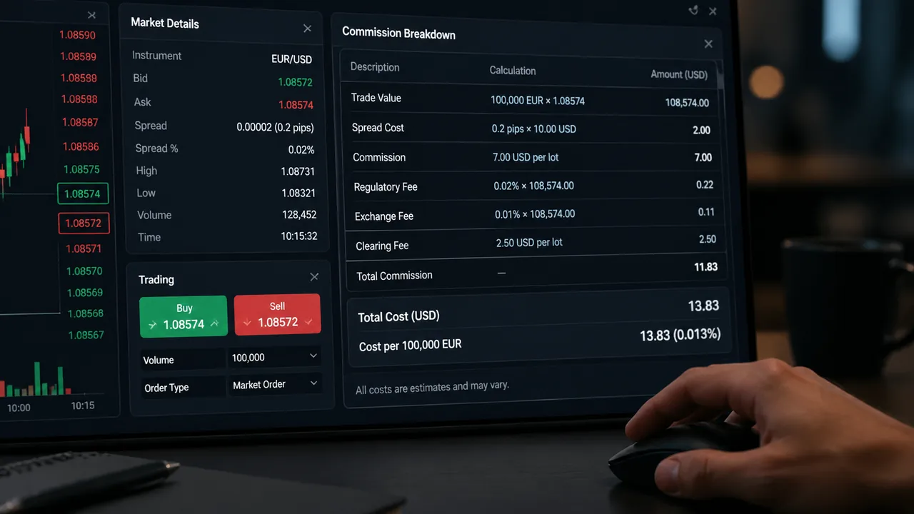 Spreads and commissions: how broker costs affect your trading returns